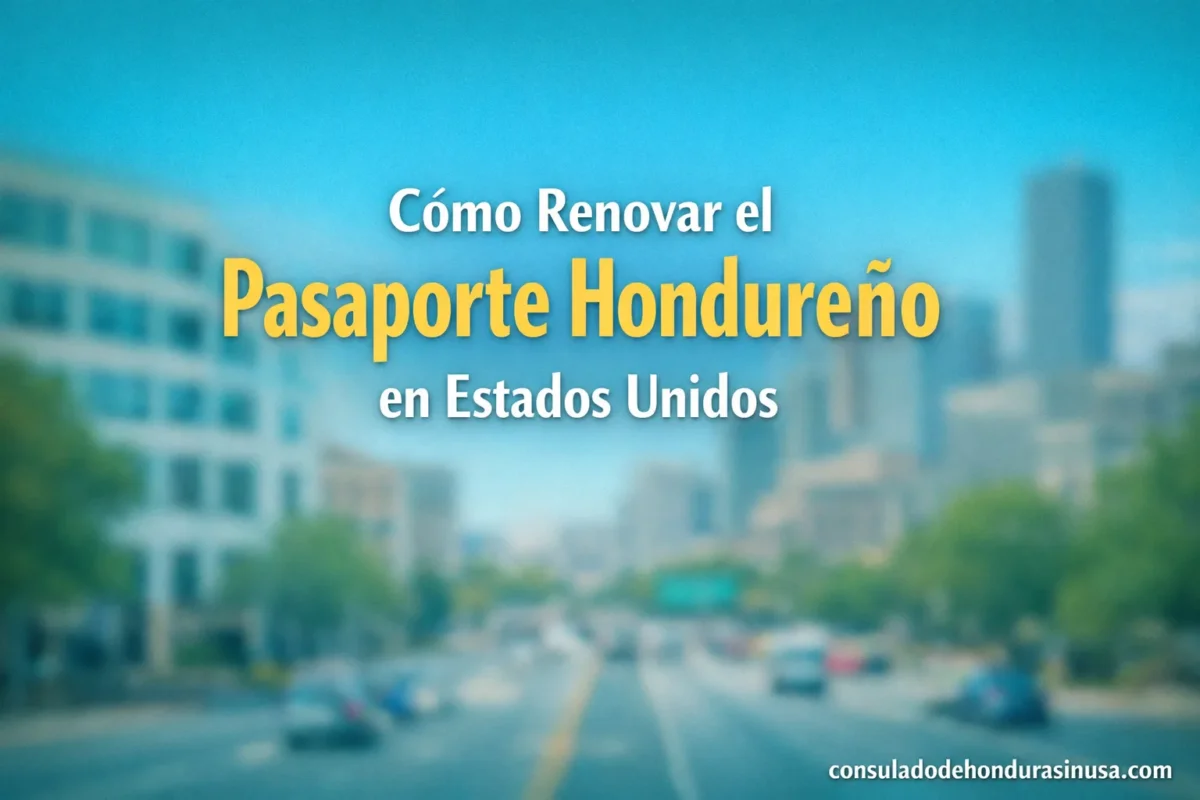 Cómo Renovar el Pasaporte Hondureño en Estados Unidos