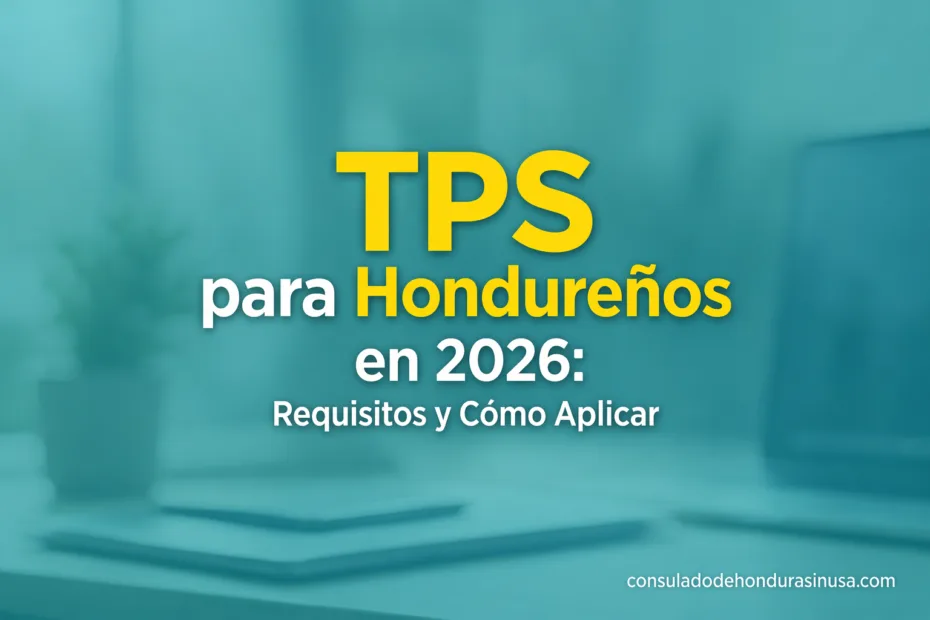 TPS para Hondureños en 2026 muestra los requisitos y el proceso para aplicar.