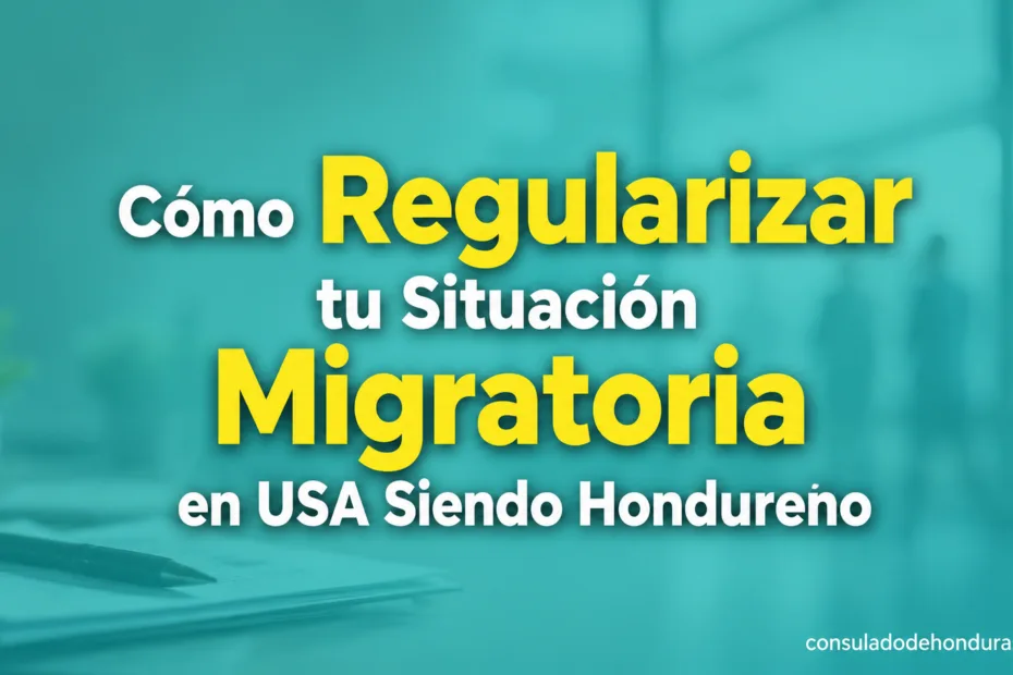Guía visual para regularizar tu situación migratoria en USA siendo hondureño.
