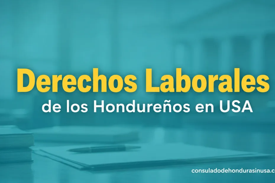Información sobre los derechos laborales de los hondureños en USA.