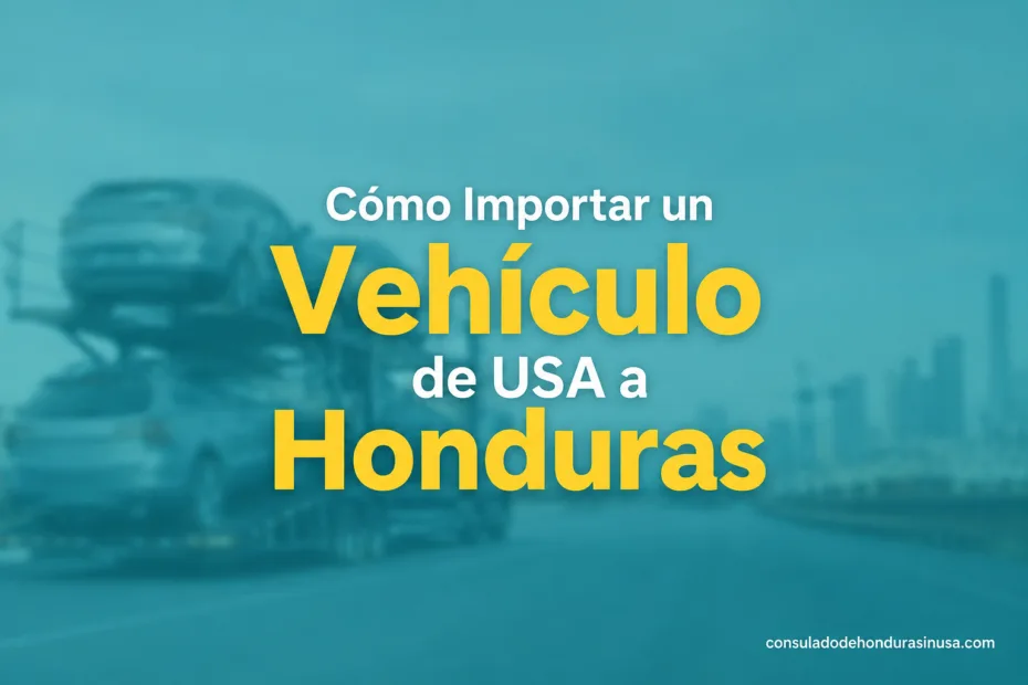 A guide on how to import a vehicle from the USA to Honduras, highlighting key steps and necessary documentation.