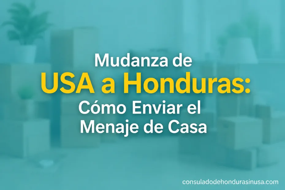 A guide on how to send household items from the USA to Honduras for a move.