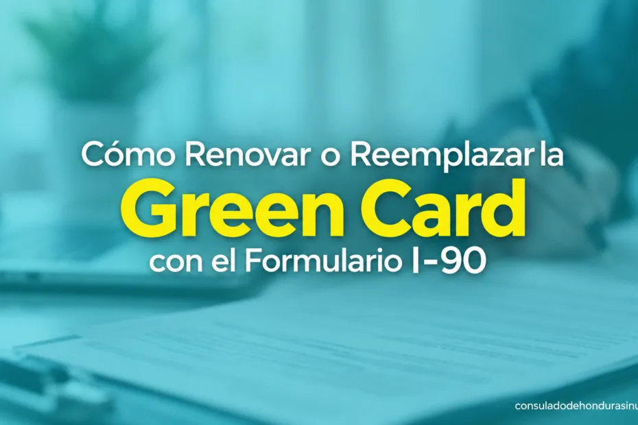 Cómo Renovar o Reemplazar la Green Card con el Formulario I-90